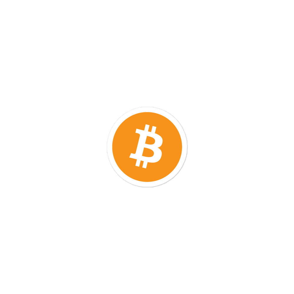 Bitcoin Bubble-free stickers